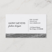 Simpel Stijlvol Hout Vintage Visitekaartje (Achterkant)