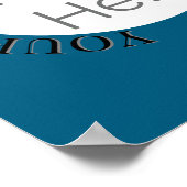 Simpel uw afbeelding hier, foto aangepaste tekst b poster (Hoek)