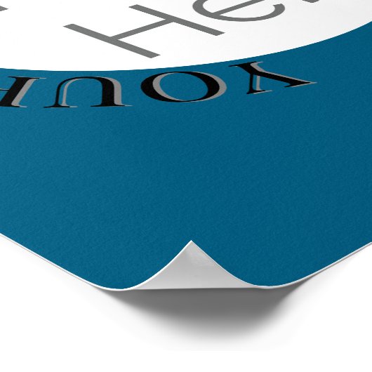 Simpel uw afbeelding hier, foto aangepaste tekst b poster (Hoek)