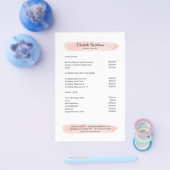 Simpel Waterverf Roze Flyer (Enkel)