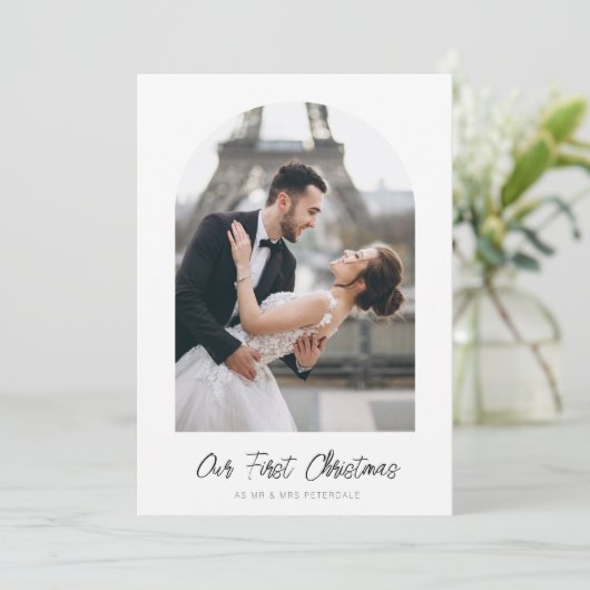 simpele aankondiging van de eerste kerstfeestdag (Staand voorkant)