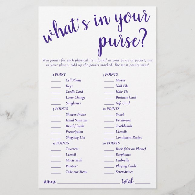 Simpele dingen in je portemonnee | Paarse spel Kaa (Voorkant)