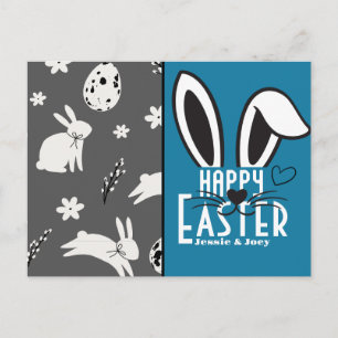 simpele esster bunny simpele leuke familie feestdagenkaart