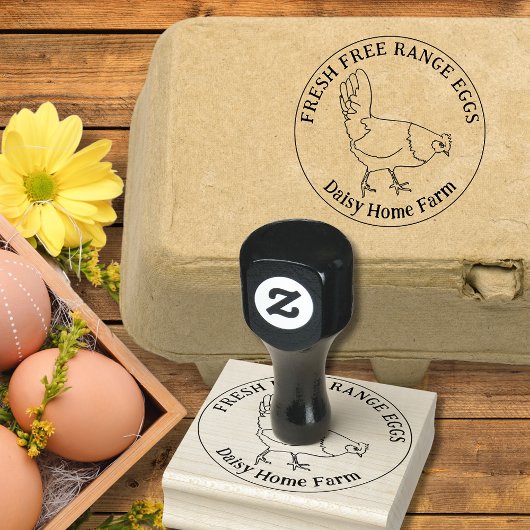 Simpele handgetekende kippeneieren 	rubberstempel