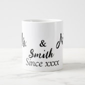 Simpele Mr en Mrs. Extra Grote Beker (Voorkant)