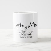 Simpele Mr en Mrs. Extra Grote Beker (Voorkant)