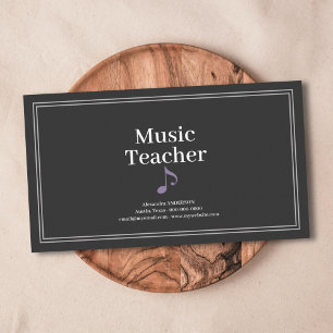 Simpele Muziekleraar Visitekaartje