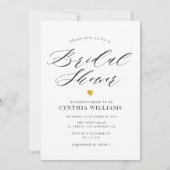 simpele scriptbridale doucheuitnodiging kaart (Voorkant)