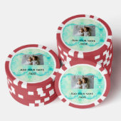 simpele ster sparkle gliter voegt aangepaste tekst poker chips (Opstapeling)