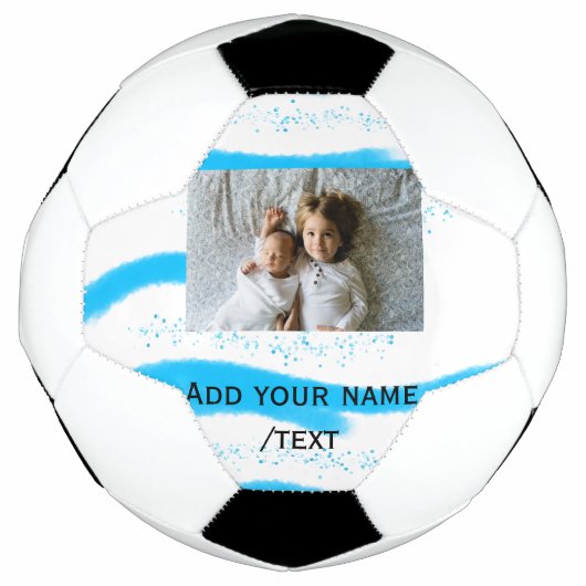 simpele ster sparkle gliter voegt aangepaste tekst voetbal (Voorkant)