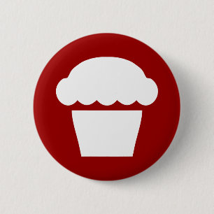 simpele taart / maaidorrel ronde button 5,7 cm
