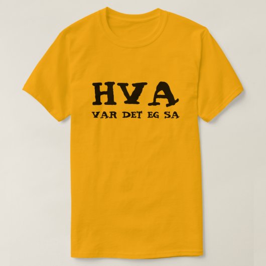 Simpele tekst Ik zei het toch in het Noors T-shirt (Design voorkant)