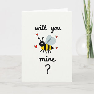 Simpele Will You Bee Mine Kaart