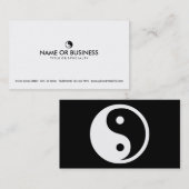 simpele yin yang visitekaartje (Voorkant / Achterkant)
