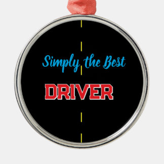Simpelweg de Beste Bestuurder Metalen Ornament