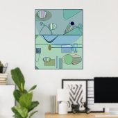 SIMPI - Rétro / Poster moderne (Bureau à domicile)