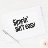 Simpin' Ain't Easy Rechthoekige Sticker (Envelop)