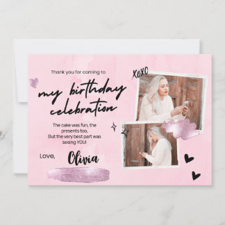 Simple 18ème anniversaire Carte de remerciements