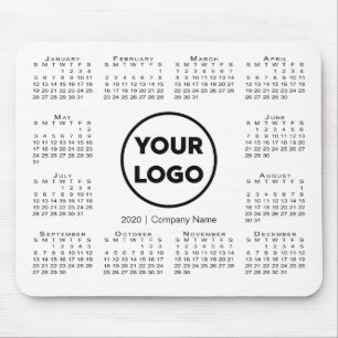 Simple 2020 Calendar Business Company Logo Muismat