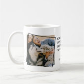Simple 2 photo & Citation Good Friends Coffee Mug (Gauche)