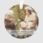 Simple 2 Photo personnalisée Joyeux Noël (devant)