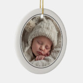 Simple 2 Photo Template Personalized Frame Keramisch Ornament (Rechts)