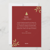 Simple 3 photo christmas feestdagenkaart (Achterkant)