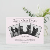 Simple 3 Photo Collage | Rose Save The Date (Debout devant)