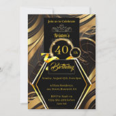 Simple 40ème anniversaire Invitation (Devant)