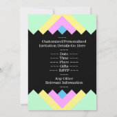 Simple "80th Birthday Bash" Invitation d'anniversa (Dos)