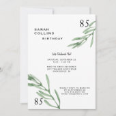 Simple 85e anniversaire Invitation de fête (Devant)