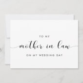 Simple à ma belle-mère sur ma carte de jour de mar (Devant)