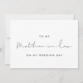 Simple à ma belle-mère sur ma carte de jour de mar (Devant)