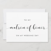 Simple À ma carte d'honneur de mariage (Devant)