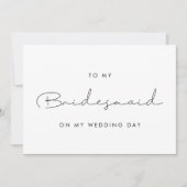 Simple à ma femme de ménage sur ma carte de jour d (Devant)