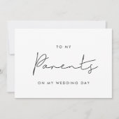 Simple à mes parents sur ma carte de jour de maria (Devant)