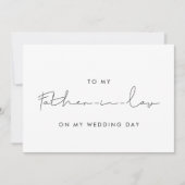 Simple à mon beau-père sur ma carte de jour de mar (Devant)