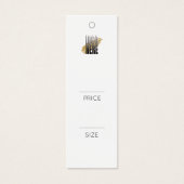 Simple Add Your Logo White Clothing Price tag (Devant)