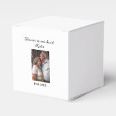 simple Add your photo text memorial keepsake Bedankdoosjes (Voorkant Zijde)