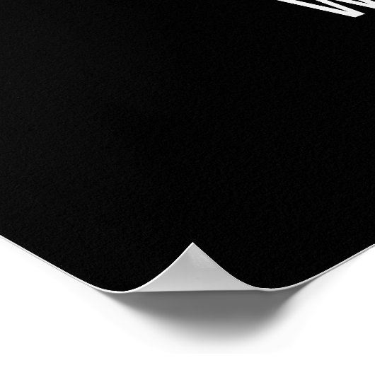 simple affiche de motivation en noir et blanc (Coin)