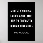 simple affiche de motivation en noir et blanc (Devant)