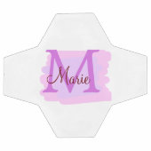 simple ajout de nom monogramme rose rouge jeton (Plat)