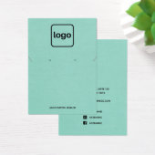 Simple Ajouter Logo Aqua Bleu Écran de collier d'o (Bureau)