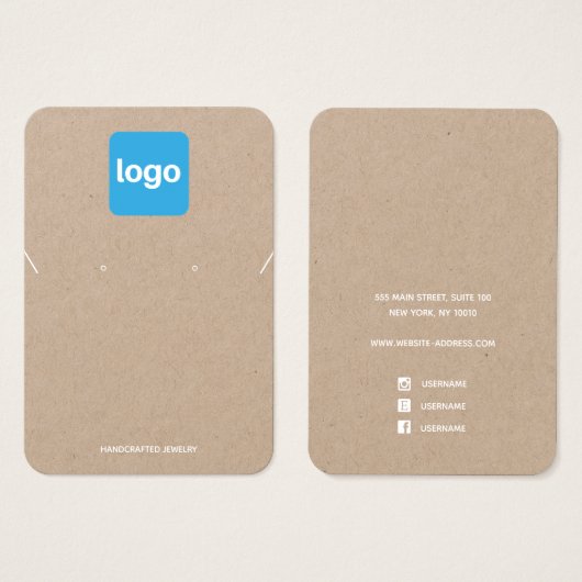 Simple Ajouter Logo Kraft Écran d'oreille et de co (Devant & derrière)