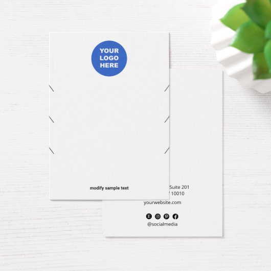 Simple Ajouter Votre Logo 3 Collier Bracelet Affic (Bureau)