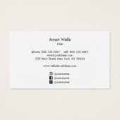 Simple Ajouter votre logo avec les icônes des médi (Dos)