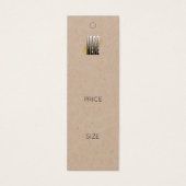 Simple Ajouter Votre Logo Habillement Kraft Balise (Devant)