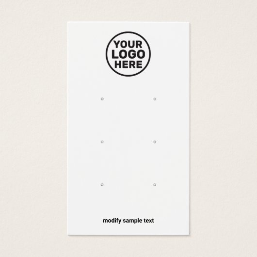 Simple Ajouter Votre Logo Trois Écouteurs Carte D' (Devant)