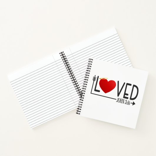 Simple amour Bible Verse Valentine | Carnet (Intérieur)