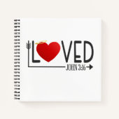 Simple amour Bible Verse Valentine | Carnet (Devant)